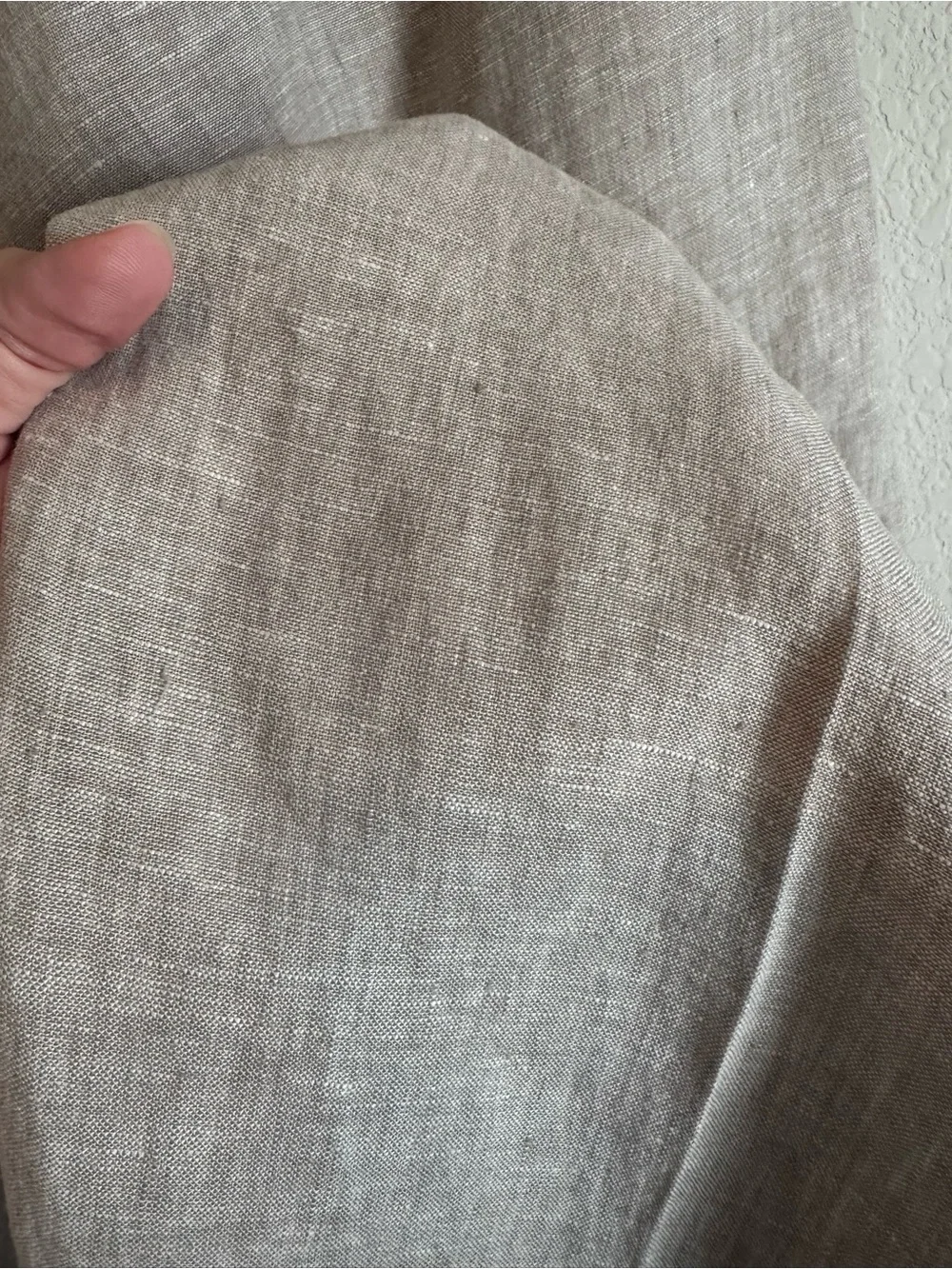 Quince Women's Flax Tan 100% European Linen Pants Size Large